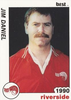 1990 Best Riverside Red Wave #21 Jim Daniel Front