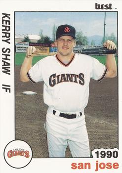 1990 Best San Jose Giants #2 Kerry Shaw  Front