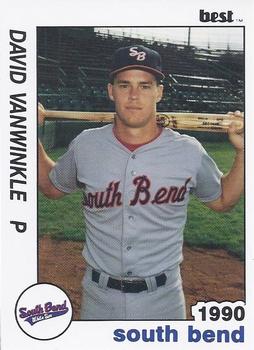 1990 Best South Bend White Sox #4 David Van Winkle Front
