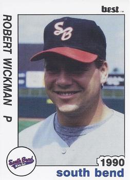 1990 Best South Bend White Sox #28 Bob Wickman  Front