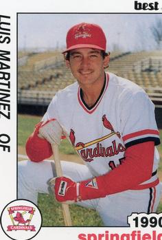 1990 Best Springfield Cardinals #14 Luis Martinez  Front