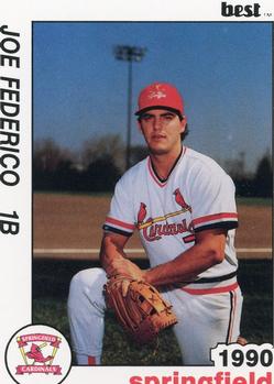 1990 Best Springfield Cardinals #8 Joe Federico  Front