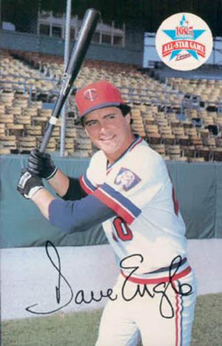 1985 Minnesota Twins Postcards #NNO Dave Engle Front