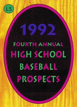 1992 Little Sun High School Prospects #1 Logo Card Front