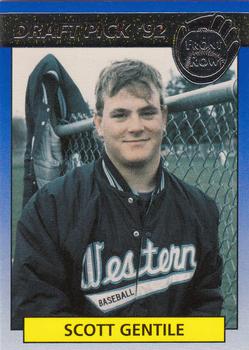 1992 Front Row Draft Picks - Silver #43 Scott Gentile Front