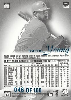 1997 Flair Showcase - Legacy Collection Row 1 (Grace) #85 Dmitri Young Back