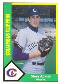 1990 CMC Columbus Clippers #1 Steve Adkins Front