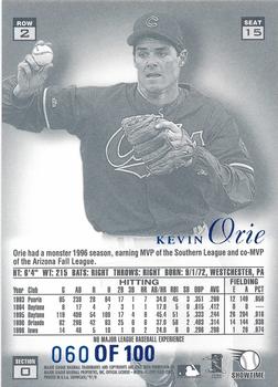 1997 Flair Showcase - Legacy Collection Row 2 (Style) #15 Kevin Orie Back