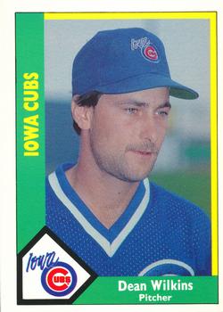 1990 CMC Iowa Cubs #9 Dean Wilkins Front