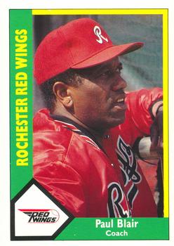 1990 CMC Rochester Red Wings #7 Paul Blair Front