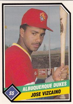 1989 CMC Albuquerque Dukes #23 Jose Vizcaino  Front