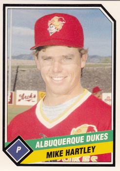 1989 CMC Albuquerque Dukes #4 Mike Hartley  Front