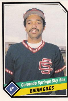 1989 CMC Colorado Springs Sky Sox #13 Brian Giles  Front