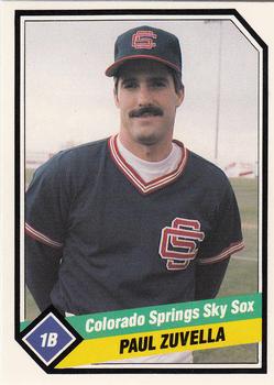 1989 CMC Colorado Springs Sky Sox #17 Paul Zuvella  Front