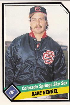 1989 CMC Colorado Springs Sky Sox #18 Dave Hengel  Front