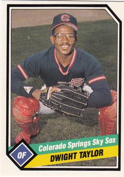 1989 CMC Colorado Springs Sky Sox #19 Dwight Taylor  Front