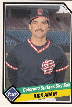 1989 CMC Colorado Springs Sky Sox #23 Rick Adair Front