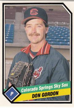 1989 CMC Colorado Springs Sky Sox #2 Don Gordon  Front