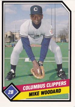 1989 CMC Columbus Clippers #12 Mike Woodard  Front