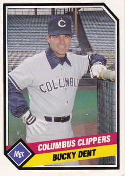 1989 CMC Columbus Clippers #25 Bucky Dent Front
