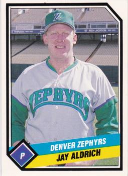 1989 CMC Denver Zephyrs #1 Jay Aldrich  Front