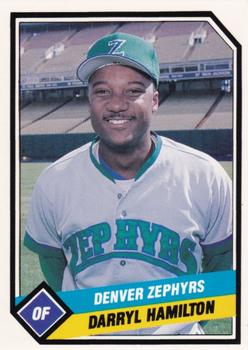 1989 CMC Denver Zephyrs #13 Darryl Hamilton  Front