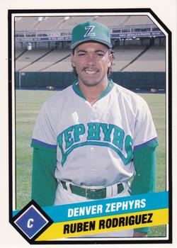 1989 CMC Denver Zephyrs #18 Ruben Rodriguez  Front
