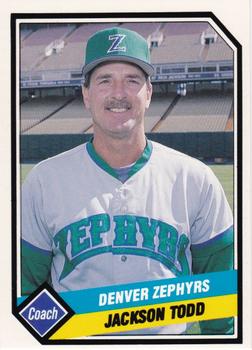 1989 CMC Denver Zephyrs #24 Jackson Todd Front