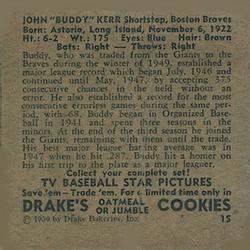 1950 Drake's TV Baseball Series (D358) #15 John 