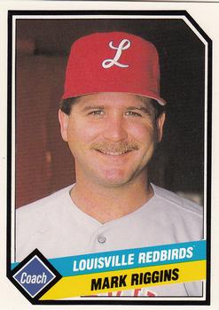 1989 CMC Louisville Redbirds #24 Mark Riggins Front