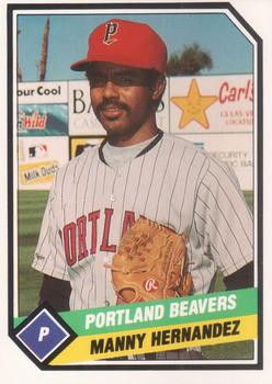 1989 CMC Portland Beavers #2 Manny Hernandez  Front