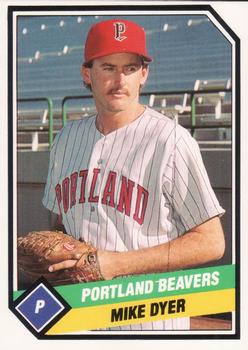 1989 CMC Portland Beavers #8 Mike Dyer  Front