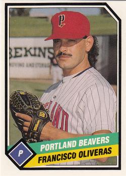 1989 CMC Portland Beavers #9 Francisco Oliveras  Front