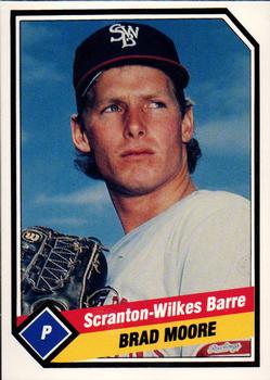 1989 CMC Scranton/Wilkes-Barre Red Barons #8 Brad Moore  Front