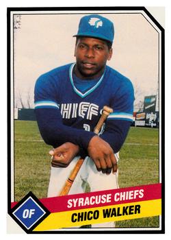 1989 CMC Syracuse Chiefs #23 Chico Walker  Front
