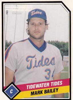1989 CMC Tidewater Tides #29 Mark Bailey  Front