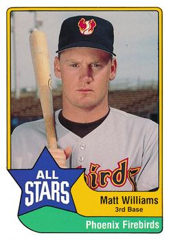 1989 CMC Triple A All-Stars #35 Matt Williams Front
