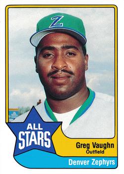 1989 CMC Triple A All-Stars #8 Greg Vaughn Front