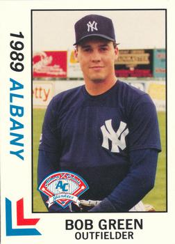 1989 Best Albany-Colonie Yankees #10 Bob Green  Front