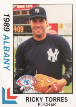 1989 Best Albany-Colonie Yankees #11 Ricky Torres  Front