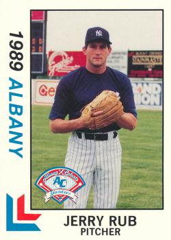 1989 Best Albany-Colonie Yankees #12 Jerry Rub  Front