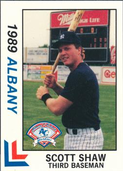 1989 Best Albany-Colonie Yankees #4 Scott Shaw Front