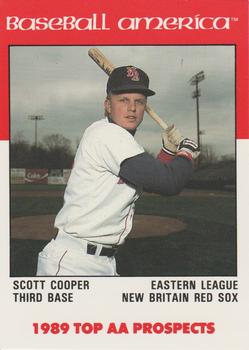 1989 Best Baseball America AA Prospects #AA9 Scott Cooper  Front
