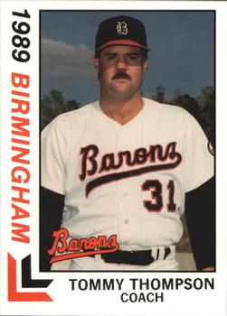 1989 Best Birmingham Barons #27 Tommy Thompson Front