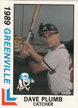 1989 Best Greenville Braves #25 Dave Plumb  Front