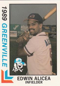 1989 Best Greenville Braves #6 Edwin Alicea  Front