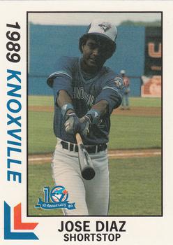 1989 Best Knoxville Blue Jays #5 Jose Diaz  Front