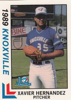 1989 Best Knoxville Blue Jays #9 Xavier Hernandez  Front