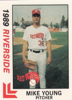 1989 Best Riverside Red Wave #21 Mike Young Front