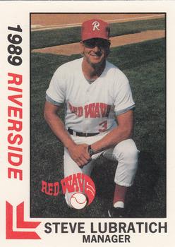 1989 Best Riverside Red Wave #22 Steve Lubratich Front